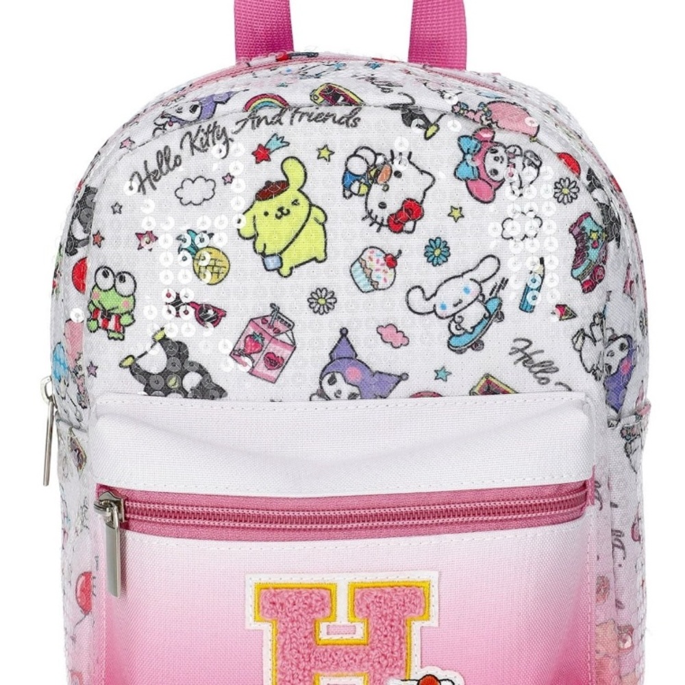 Hello Kitty Kids Backpack - Pink and White